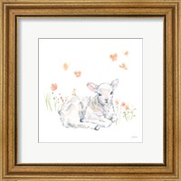 Framed 'Spring Lambs III' border=