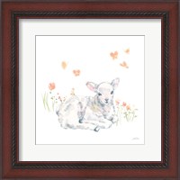 Framed 'Spring Lambs III' border=