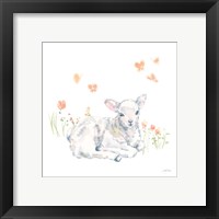 Framed 'Spring Lambs III' border=