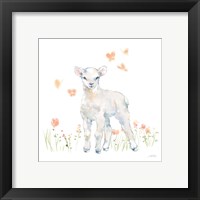 Framed 'Spring Lambs II' border=