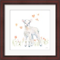 Framed 'Spring Lambs II' border=