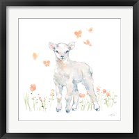 Framed 'Spring Lambs II' border=