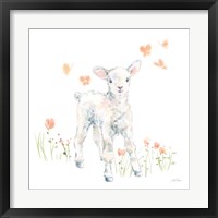 Framed 'Spring Lambs I' border=