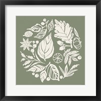 Framed 'Autumn Tones X' border=