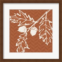 Framed 'Autumn Tones V' border=