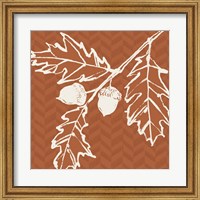 Framed 'Autumn Tones V' border=