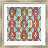 Framed 'Boho Lattice III' border=