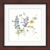 Framed 'Lovely Blues IV' border=