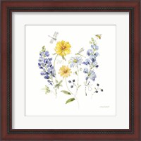 Framed 'Lovely Blues V' border=