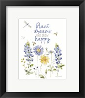 Framed 'Lovely Blues VIII' border=