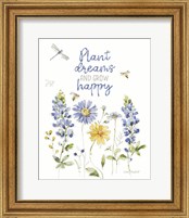 Framed 'Lovely Blues VIII' border=