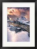 Framed Snowy Peaks