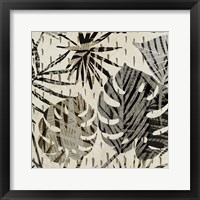 Framed 'Grey Palms II' border=