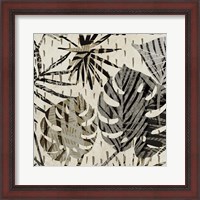 Framed 'Grey Palms II' border=