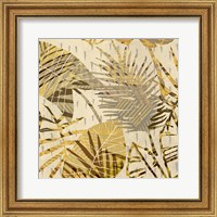Framed 'Palm Festoon Gold I' border=