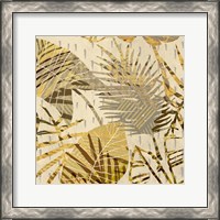 Framed 'Palm Festoon Gold I' border=