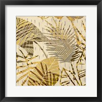 Framed 'Palm Festoon Gold I' border=