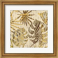 Framed 'Palm Festoon Gold II' border=