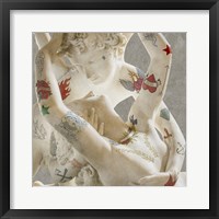 Framed Tattooed Lovers (Cupid & Psyche)