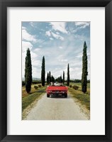 Framed Sportscar in Tuscany