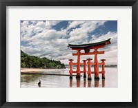 Framed Itsukushima Shrine, Hiroshima, Japan