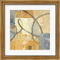 Framed 'Ribbon Dance II Autumn' border=