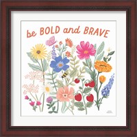 Framed 'Wild Meadow II' border=