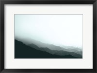 Framed Virgin Mountains II Blue Gray