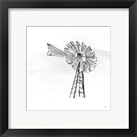 Framed 'Windmill VII BW' border=