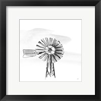 Framed 'Windmill VI BW' border=