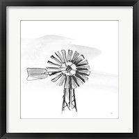 Framed 'Windmill VI BW' border=