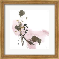 Framed 'Gold Dots IV Pink' border=