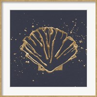 Framed 'Gold Scallop I' border=