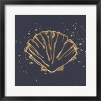 Gold Scallop I Framed Print