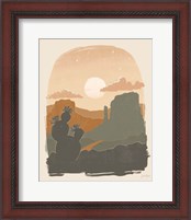 Framed 'Warm Desert I' border=