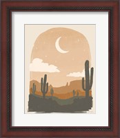 Framed 'Warm Desert II' border=