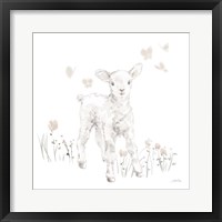 Framed Spring Lambs I Neutral