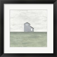 Framed 'Rural Simplicity I' border=