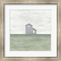 Framed 'Rural Simplicity I' border=