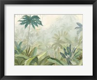 Framed Lush Tropics Blue