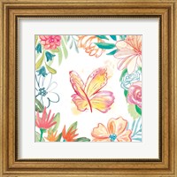 Framed 'Flower Fun IV' border=