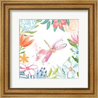 Framed 'Flower Fun III' border=