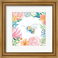 Framed 'Flower Fun V' border=