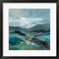 Framed Turquoise Slopes I