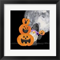 Gnomes of Halloween V-Pumpkins Framed Print