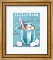 Framed 'Peppermint Cocoa I-Cup of Cheer' border=