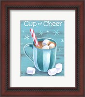 Framed 'Peppermint Cocoa I-Cup of Cheer' border=