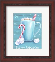 Framed 'Peppermint Cocoa II-Tis the Season' border=