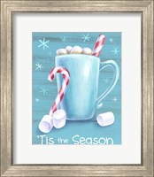 Framed 'Peppermint Cocoa II-Tis the Season' border=