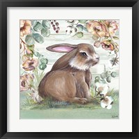 Framed 'Farmhouse Bunny I' border=